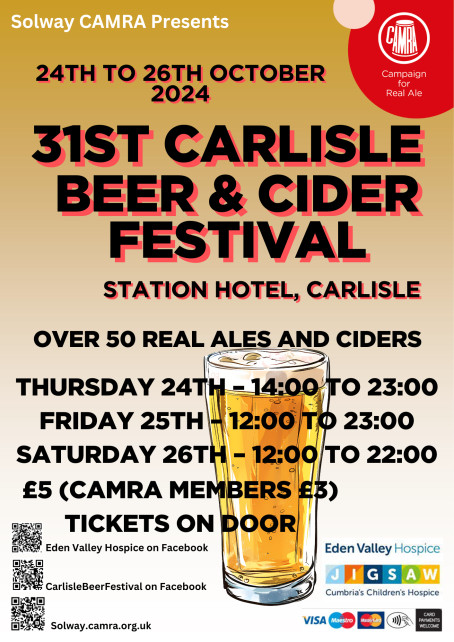 31st Carlisle Beer and Cider Festival