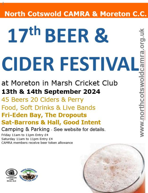 17th Moreton Beer and Cider Festival 