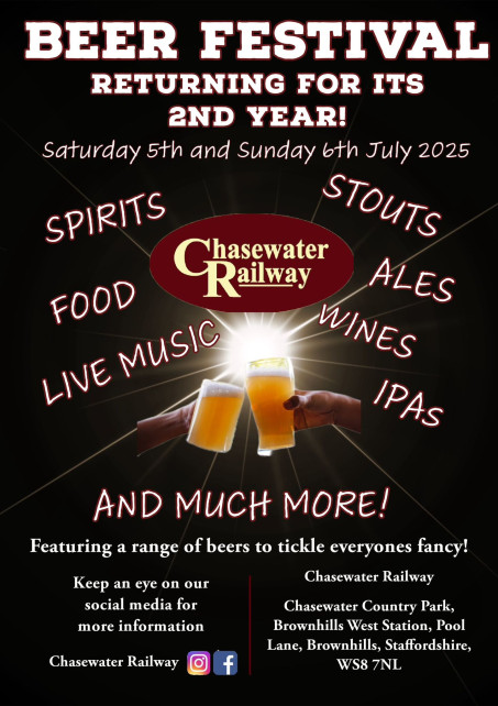 Chasewater Railway Beer Festival 2025