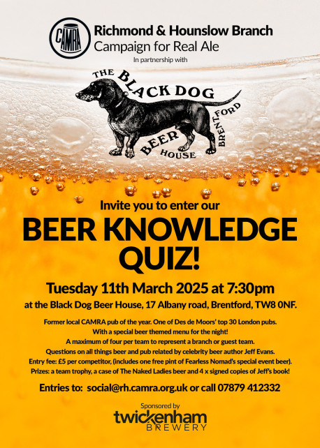 Richmond & Hounslow Social - Beer Knowledge Quiz