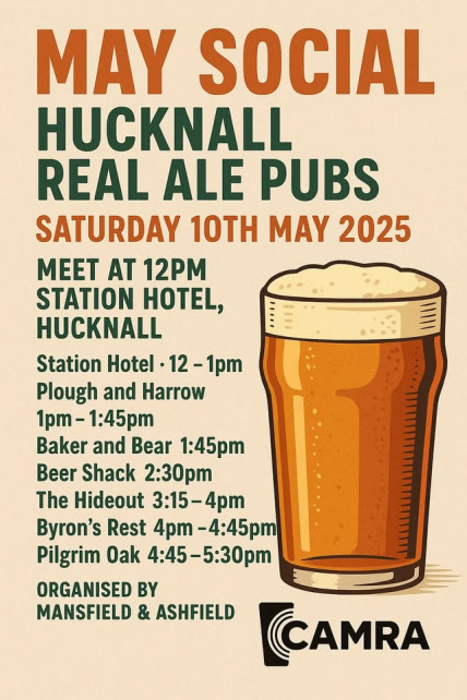 Mansfield & Ashfield Branch Social - Hucknall Real Ale Pubs