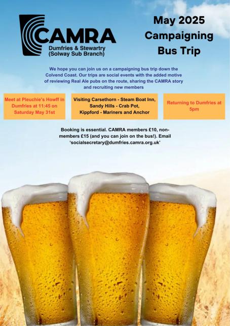 Minibus Pub Tour Solway Coast From Dumfries