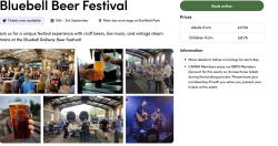 Photo from the BLUEBELL BEER FESTIVAL
