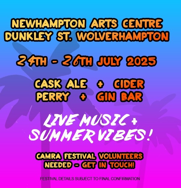 Photo from the Wolverhampton Summer Festival of Beer & Cider
