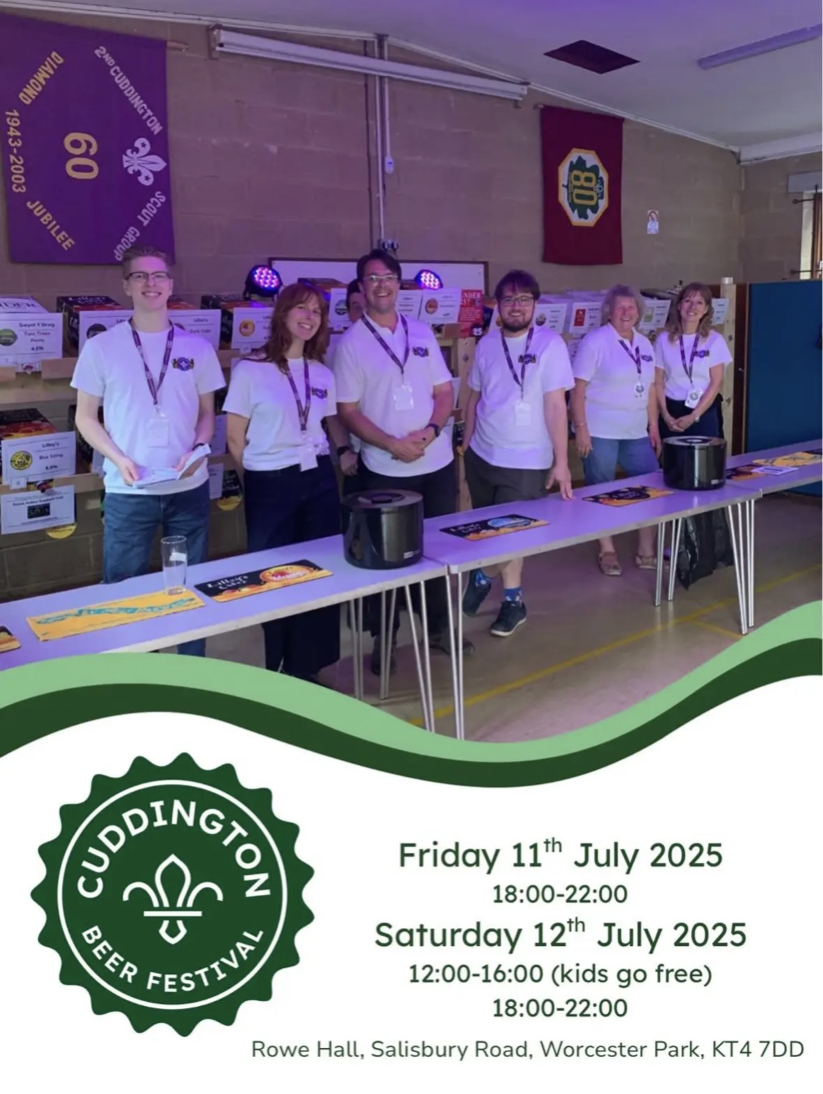 Photo from the Cuddington Beer Festival