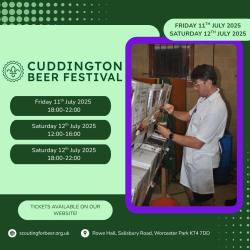 Photo from the Cuddington Beer Festival