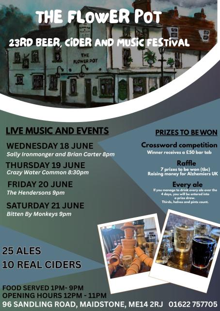 The Flower Pot 23rd Beer, Cider and Music Festival