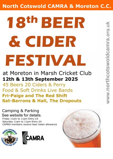 18th Moreton Beer and Cider Festival