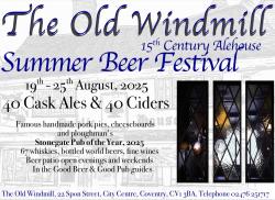 Photo from the The Old Windmill Summer Beer Festival
