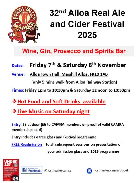 Alloa Real Ale and Cider Festival