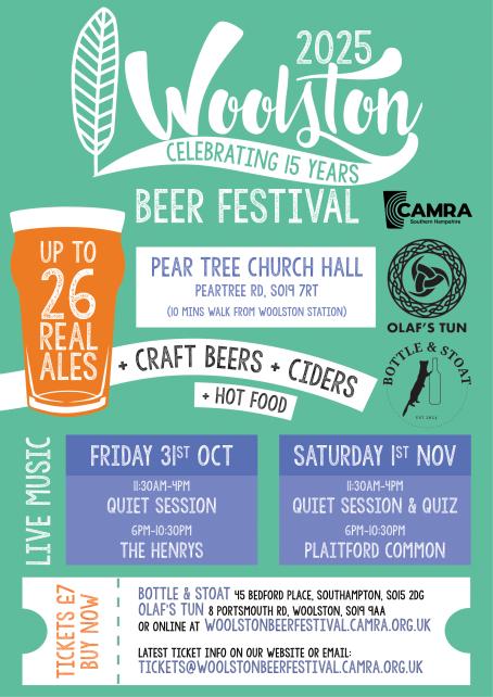 15th Woolston Beer Festival
