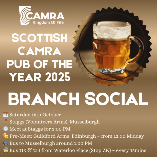 Kingdom of Fife Branch Social Trip to Staggs, Musselburgh