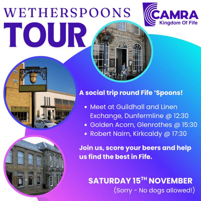Kingdom of Fife Branch Wetherspoons Tour