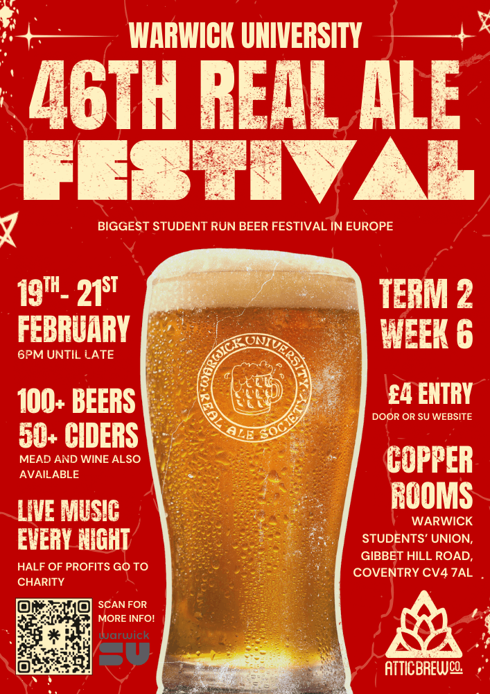 Photo from the Warwick University 46th Real Ale Festival