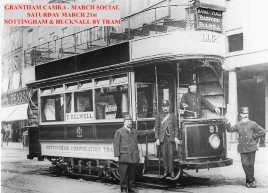 Grantham branch social - Hucknall & Nottingham by Tram