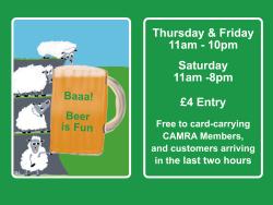 Photo from the Skipton Beer Festival