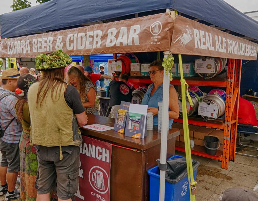 CAMRA Bar at Faversham Hop Festival