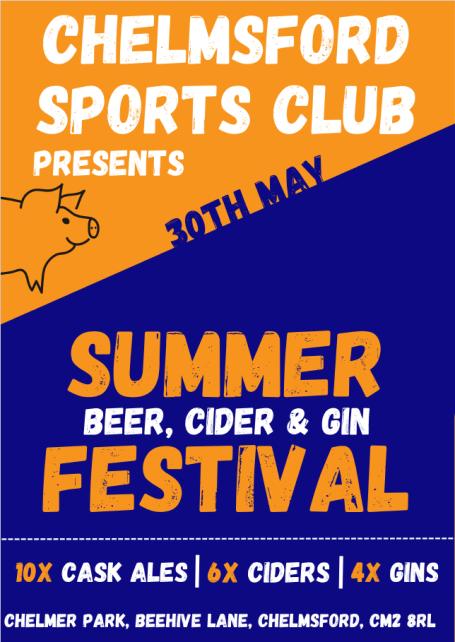 Chelmsford Sports Club Summer Beer, Cider and Gin Festival