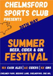 Photo from the Chelmsford Sports Club Summer Beer, Cider and Gin Festival