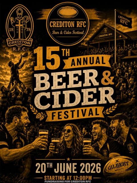 Crediton RFC 15th Annual Beer & Cider Festival