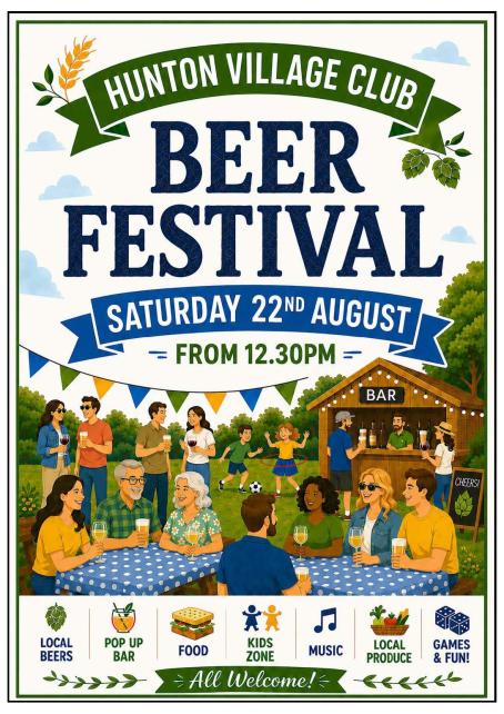 Hunton Village Club Beer Festival
