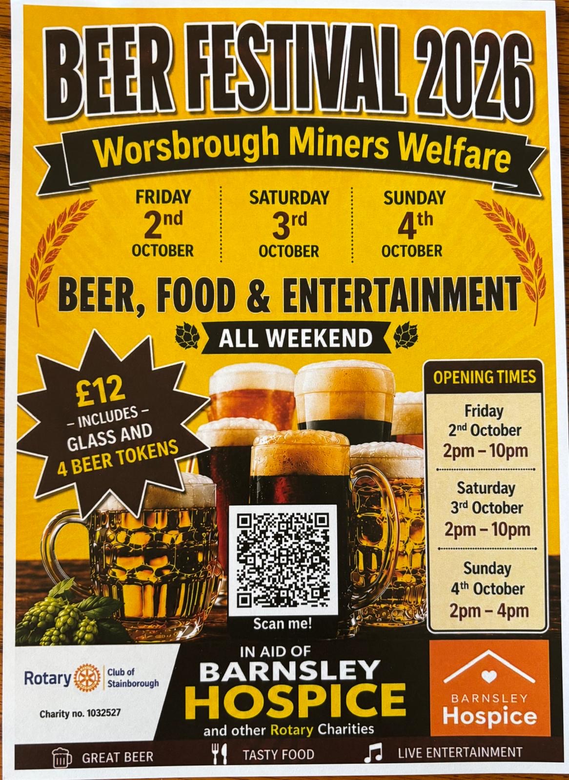 Photo from the Worsbrough Beer Festival 2026