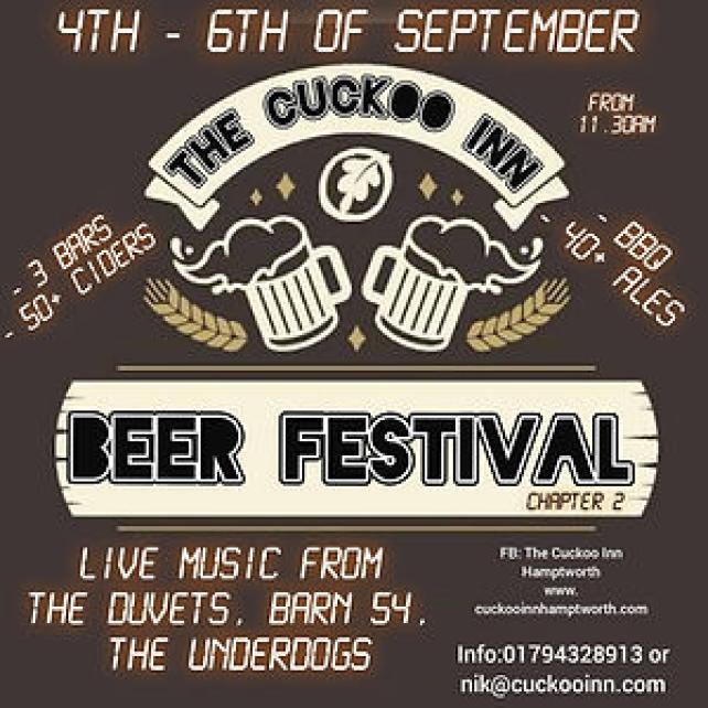 Salisbury and South Wiltshire Branch Social - minibus trip to Cuckoo Inn Beer Festival