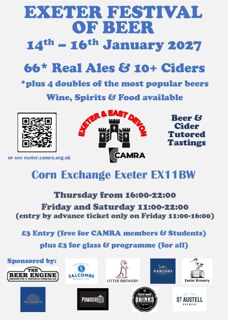 Exeter Festival of Beer 2027