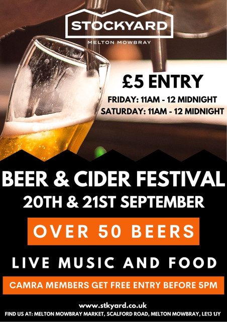 Melton Mowbray beer and cider festival 