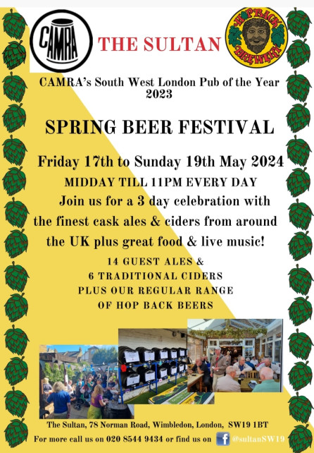 Sultan South Wimbledon Spring Beer Festival